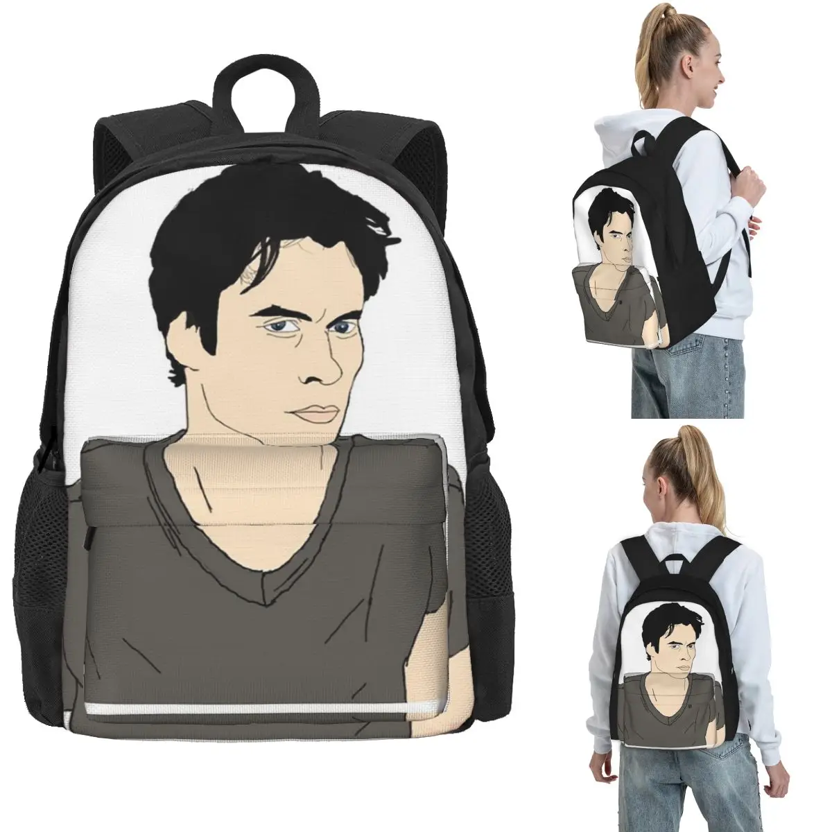 Ian Somerhalder Backpack Hot Sale Daypack Large Capacity Boys Girls BookBag School Bag Shoulder Bags for Men Women
Ian Somerhalder Backpack Hot Sale Daypack Large Capacity Boys Girls BookBag School Bag Shoulder Bags for Men Women
