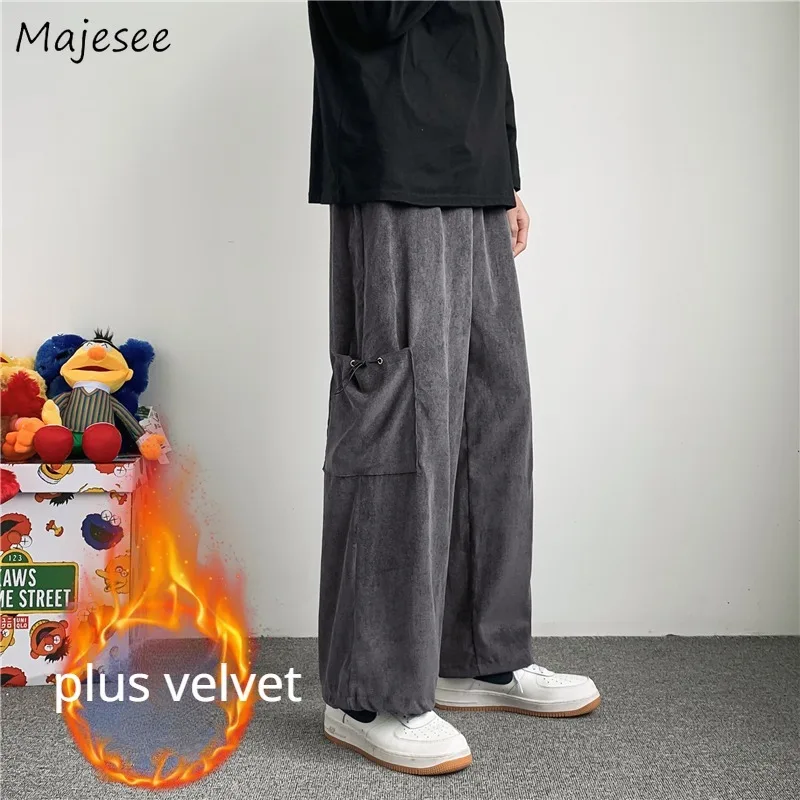 Casual Pants for Men Teens Vintage Harajuku Plus Velvet Japanese Style Straight Cargo Pant All-match Fashion Trousers Streetwear
Casual Pants for Men Teens Vintage Harajuku Plus Velvet Japanese Style Straight Cargo Pant All-match Fashion Trousers Streetwear