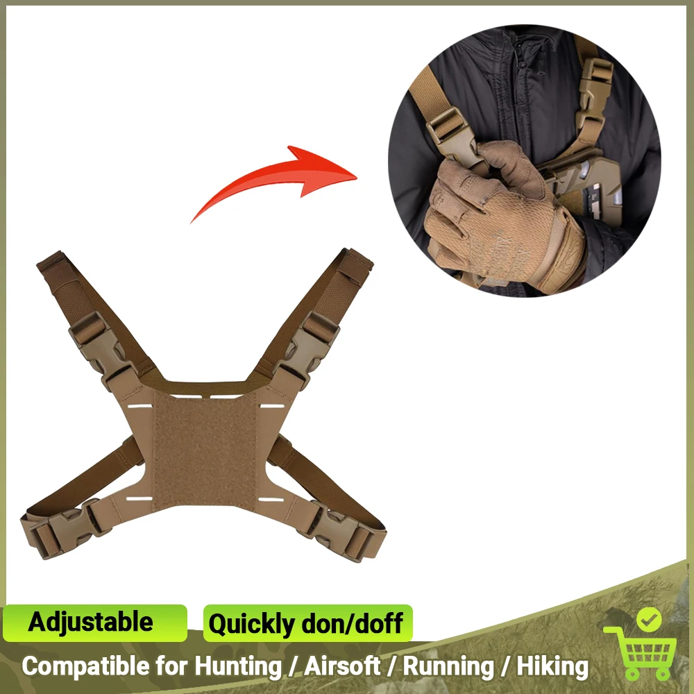 Тактический нагрудный ремень для телефона, портативный держатель для навигации 
Тактический нагрудный ремень для телефона, портативный держатель для навигации