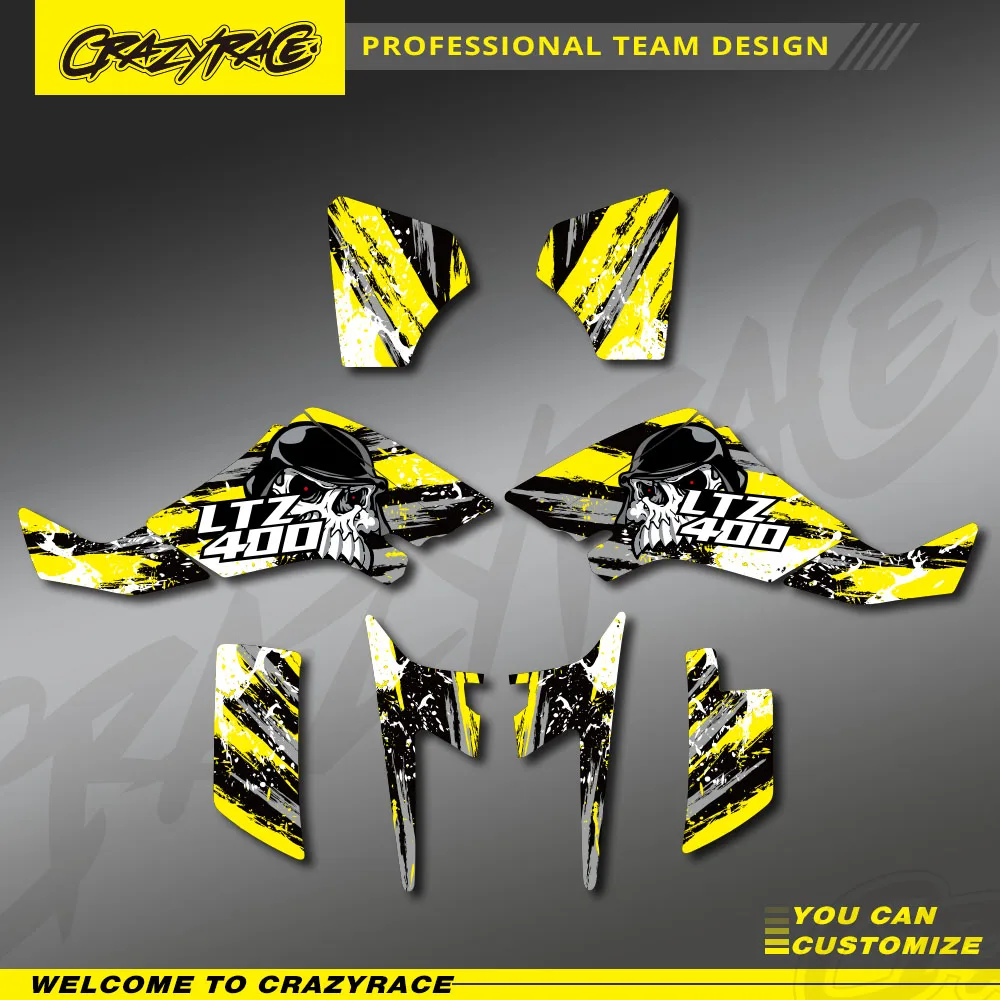 CRAZYRACE Team Full Graphics Decals Stickers Kits For SUZUKI LTZ400 LTZ 400 KFX400 KXF 400 2003 2004 2005 2006 2007 2008 Custom
CRAZYRACE Team Full Graphics Decals Stickers Kits For SUZUKI LTZ400 LTZ 400 KFX400 KXF 400 2003 2004 2005 2006 2007 2008 Custom