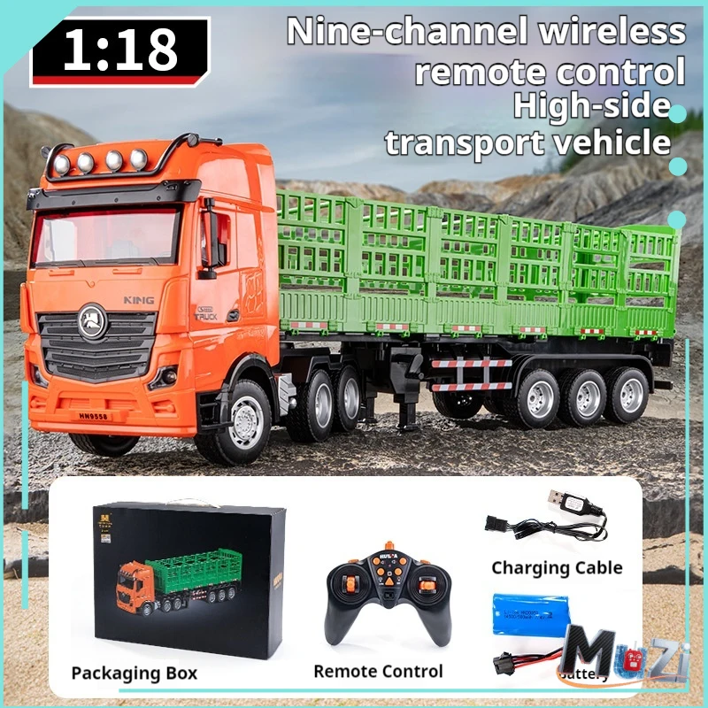 HUINA 1312/1313 1:18 Remote Control Truck Wood Transporter Alloy 9 Channels RC Transporter Truck with Sound Lights Kid Toy Gift
HUINA 1312/1313 1:18 Remote Control Truck Wood Transporter Alloy 9 Channels RC Transporter Truck with Sound Lights Kid Toy Gift