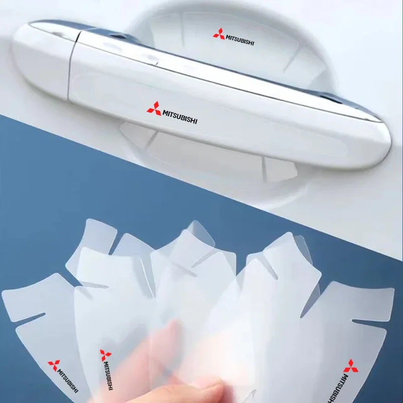 8pcs transparent car door handle covers, compatible with Mitsubishi Eclipse, Lancer, Outlander, Pajero, Colt, L200, ASX, and R
8pcs transparent car door handle covers, compatible with Mitsubishi Eclipse, Lancer, Outlander, Pajero, Colt, L200, ASX, and R