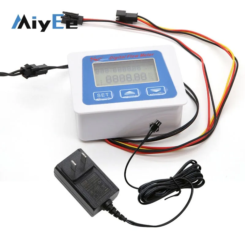 0.1-9999L Digital Flow Meter Display Low-Power Water Flow Meter Display Comes with 5V Power Adapter
0.1-9999L Digital Flow Meter Display Low-Power Water Flow Meter Display Comes with 5V Power Adapter