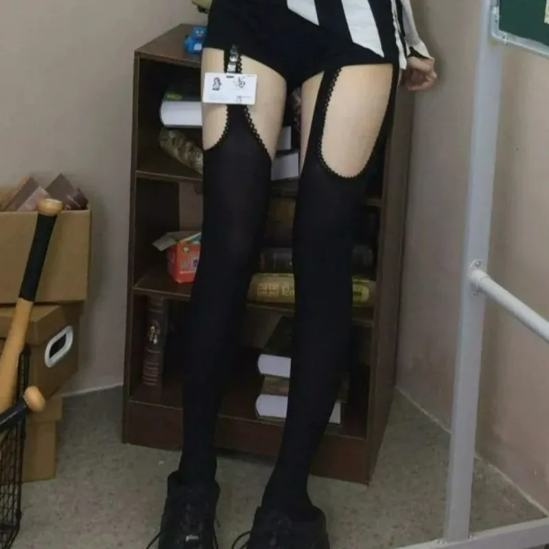 Women Suspender Wide-banded Velvet Tights Lolita Thin Thigh High Stockings with Garters Y2K JK College Style Over The Knee Socks
Women Suspender Wide-banded Velvet Tights Lolita Thin Thigh High Stockings with Garters Y2K JK College Style Over The Knee Socks