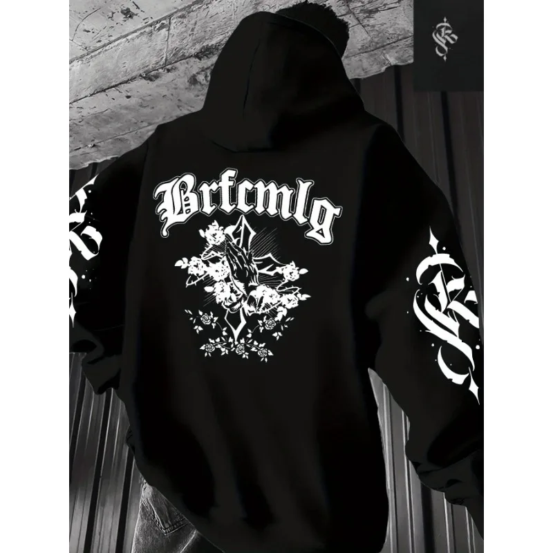 Autumn fashion men's Gothic letter printed comfortable soft hooded sweatshirt outdoor street style multifunctional top
Autumn fashion men's Gothic letter printed comfortable soft hooded sweatshirt outdoor street style multifunctional top