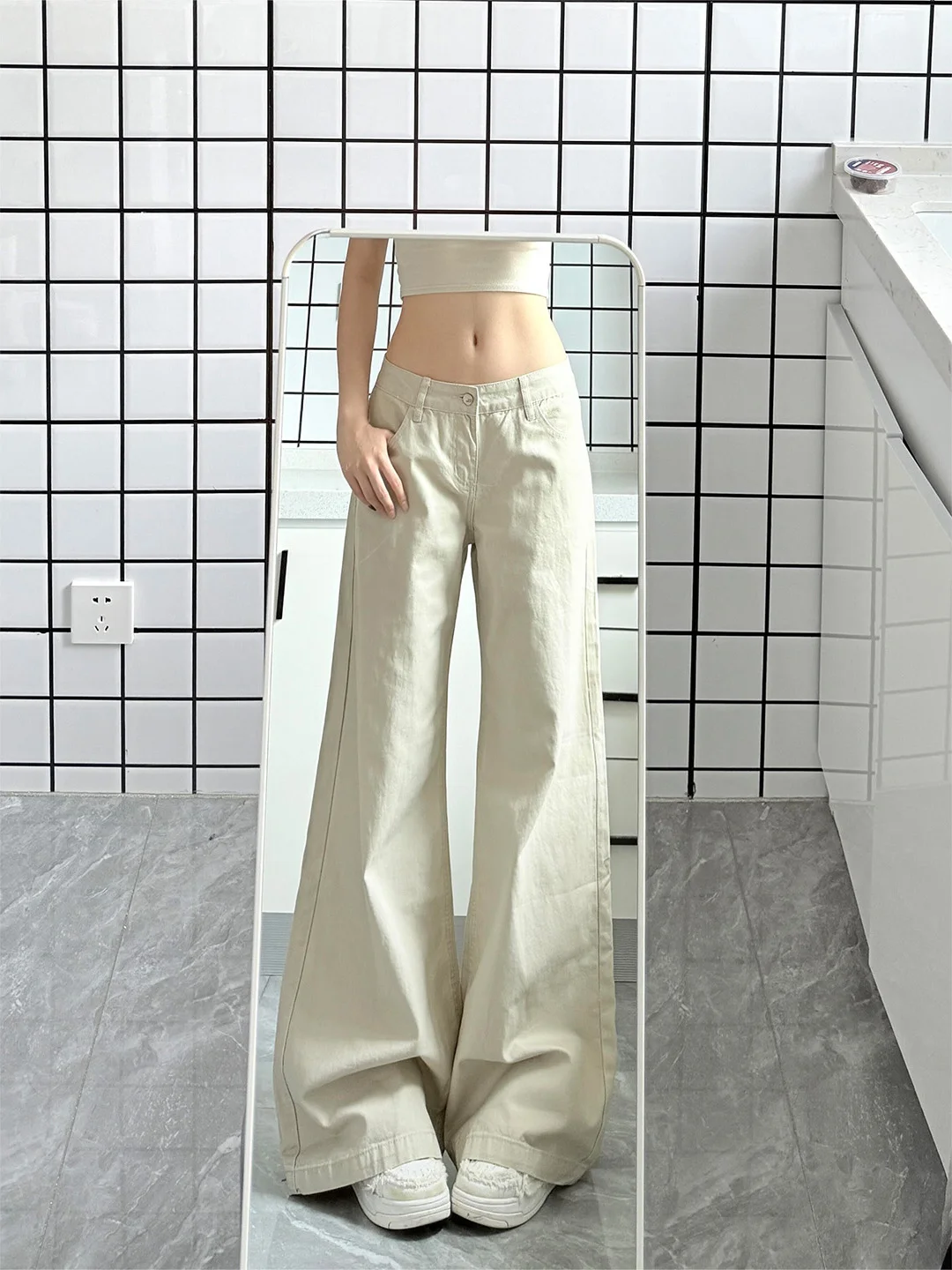 High Waist Skinny Thin Summer Denim Jeans Women's Pants Long Floor-Length Wide Leg Straight Cut Slimming Effect American Style
High Waist Skinny Thin Summer Denim Jeans Women's Pants Long Floor-Length Wide Leg Straight Cut Slimming Effect American Style