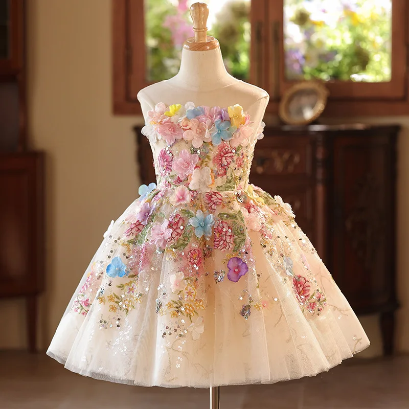 Princess Cosplay Costume Floral Embroidered Dress Tutu Skirt School Stage Performance Outfits Birthday Party Clothes
Princess Cosplay Costume Floral Embroidered Dress Tutu Skirt School Stage Performance Outfits Birthday Party Clothes