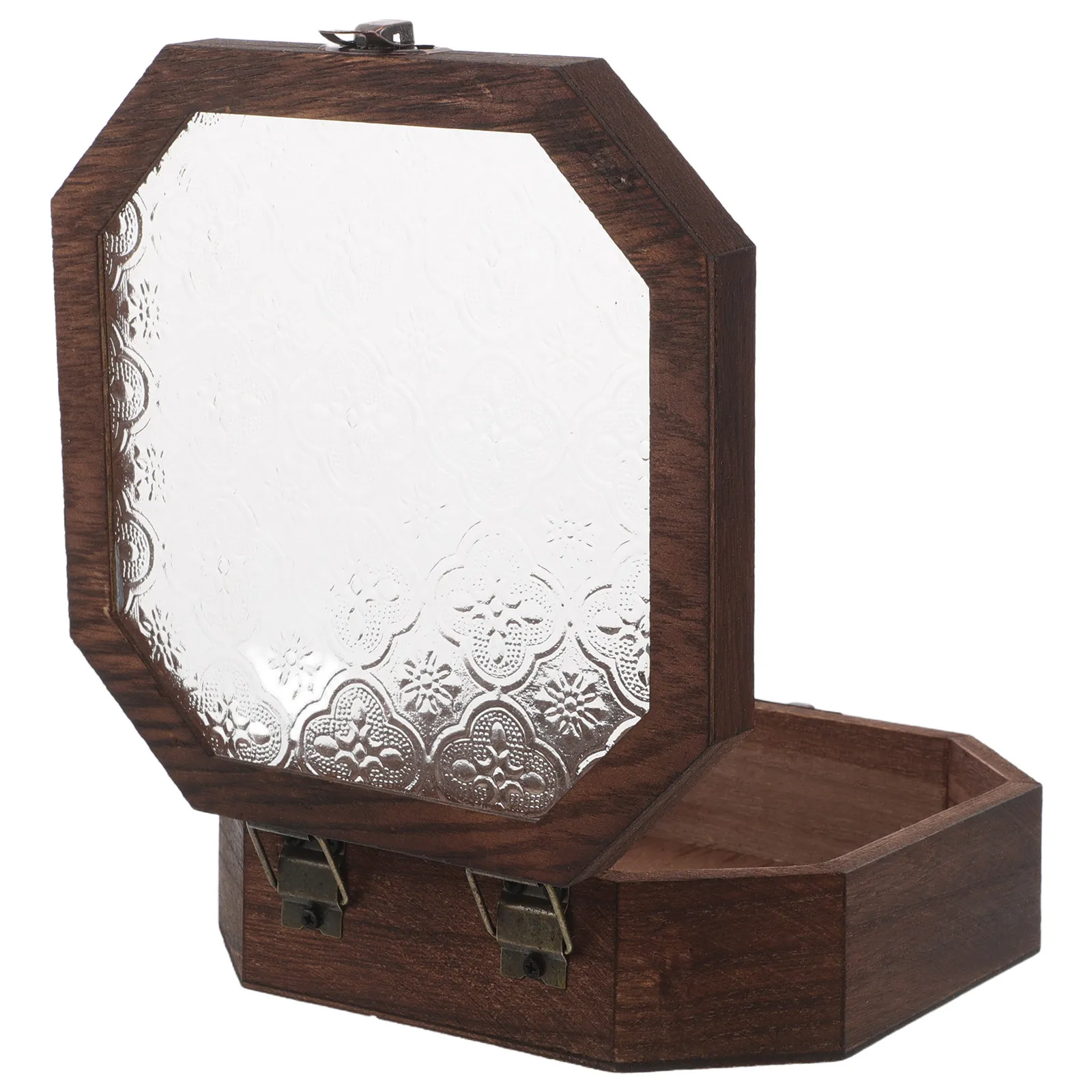 Vintage Trinket Case Wooden Jewelry Box Organizer Glass Lid Floral Design Rustic Display Chest Keepsake Storage Jewelry Holder
Vintage Trinket Case Wooden Jewelry Box Organizer Glass Lid Floral Design Rustic Display Chest Keepsake Storage Jewelry Holder