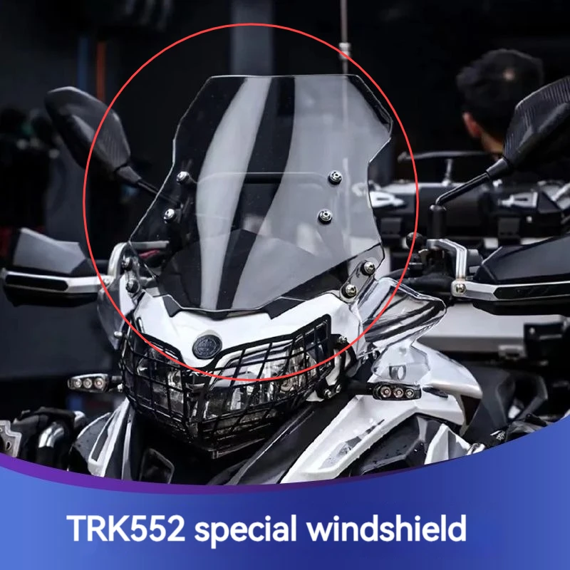Benelli Jinpeng TRK502 552 552X modified and heightened windshield front windshield front windshield motorcycle accessories
Benelli Jinpeng TRK502 552 552X modified and heightened windshield front windshield front windshield motorcycle accessories