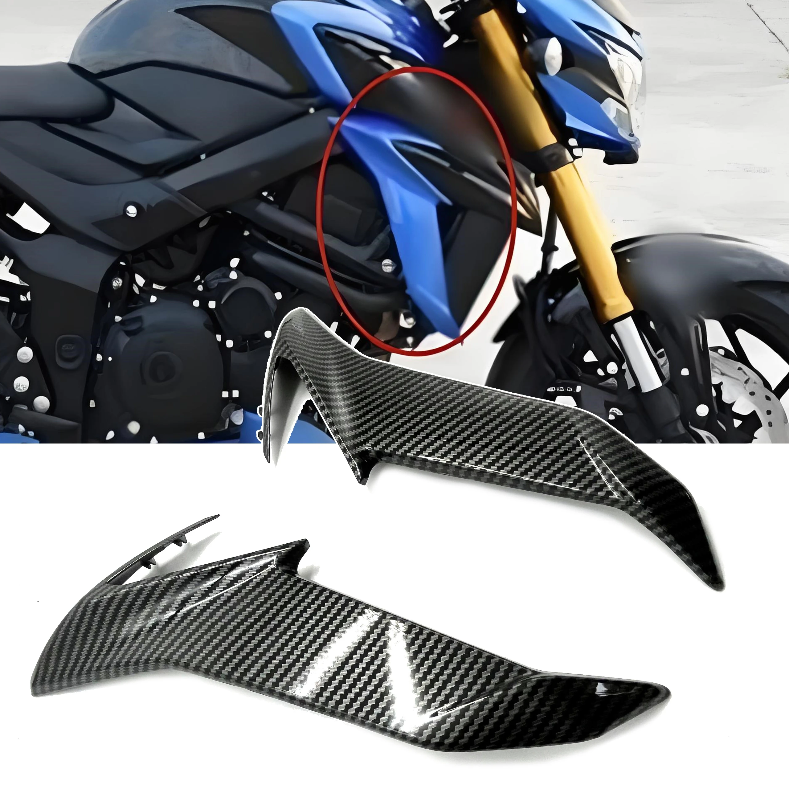 For Suzuki GSX-S750 gsx s750 2017-2018-2019-2020-2021 Front Radiator Side Panel ABS Plastic Fairing Accessories
For Suzuki GSX-S750 gsx s750 2017-2018-2019-2020-2021 Front Radiator Side Panel ABS Plastic Fairing Accessories