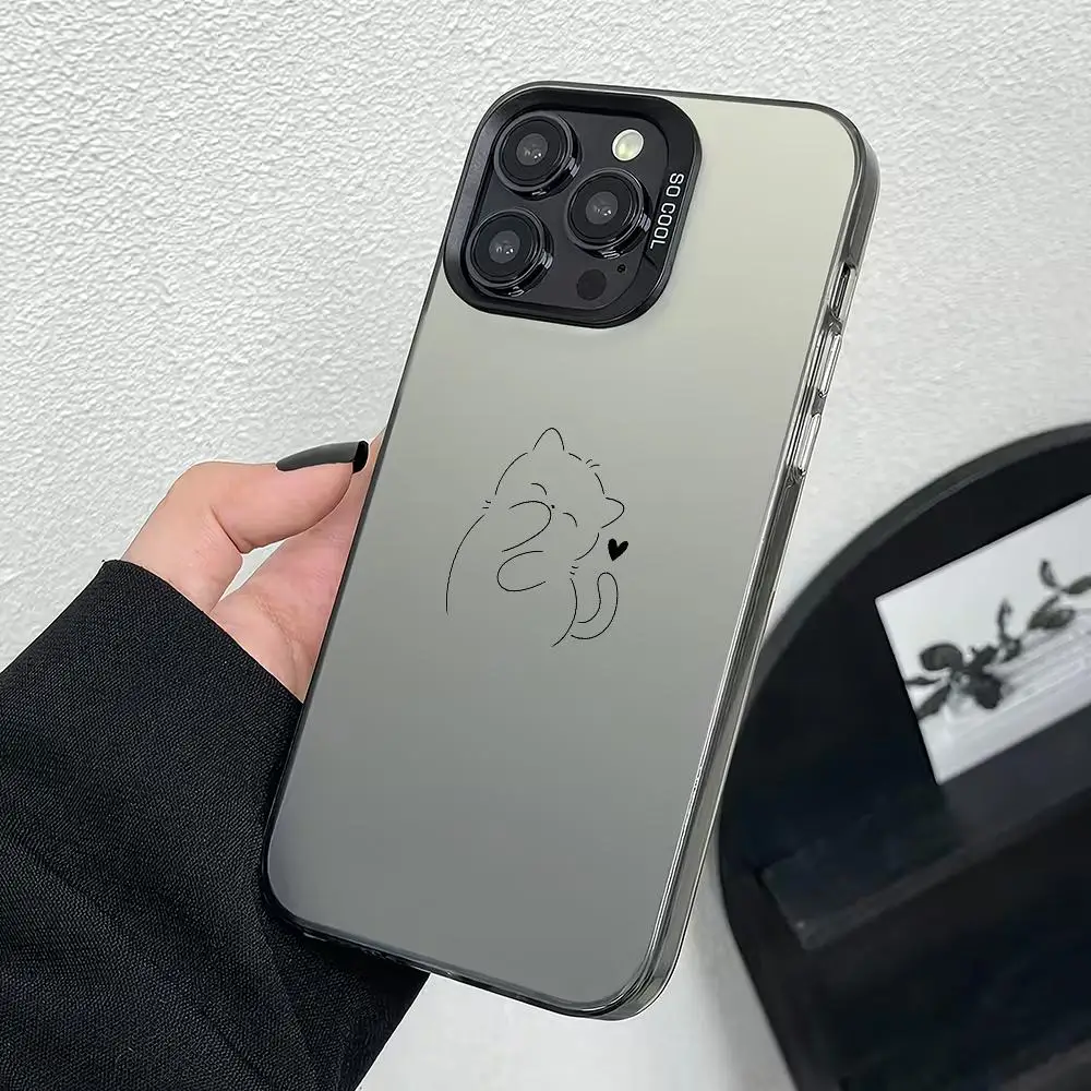 Simple line cat pattern phone case suitable for iPhone 17 16 15 14 13 12 11 Pro/Max/Plus anti drop and shockproof back cover
Simple line cat pattern phone case suitable for iPhone 17 16 15 14 13 12 11 Pro/Max/Plus anti drop and shockproof back cover