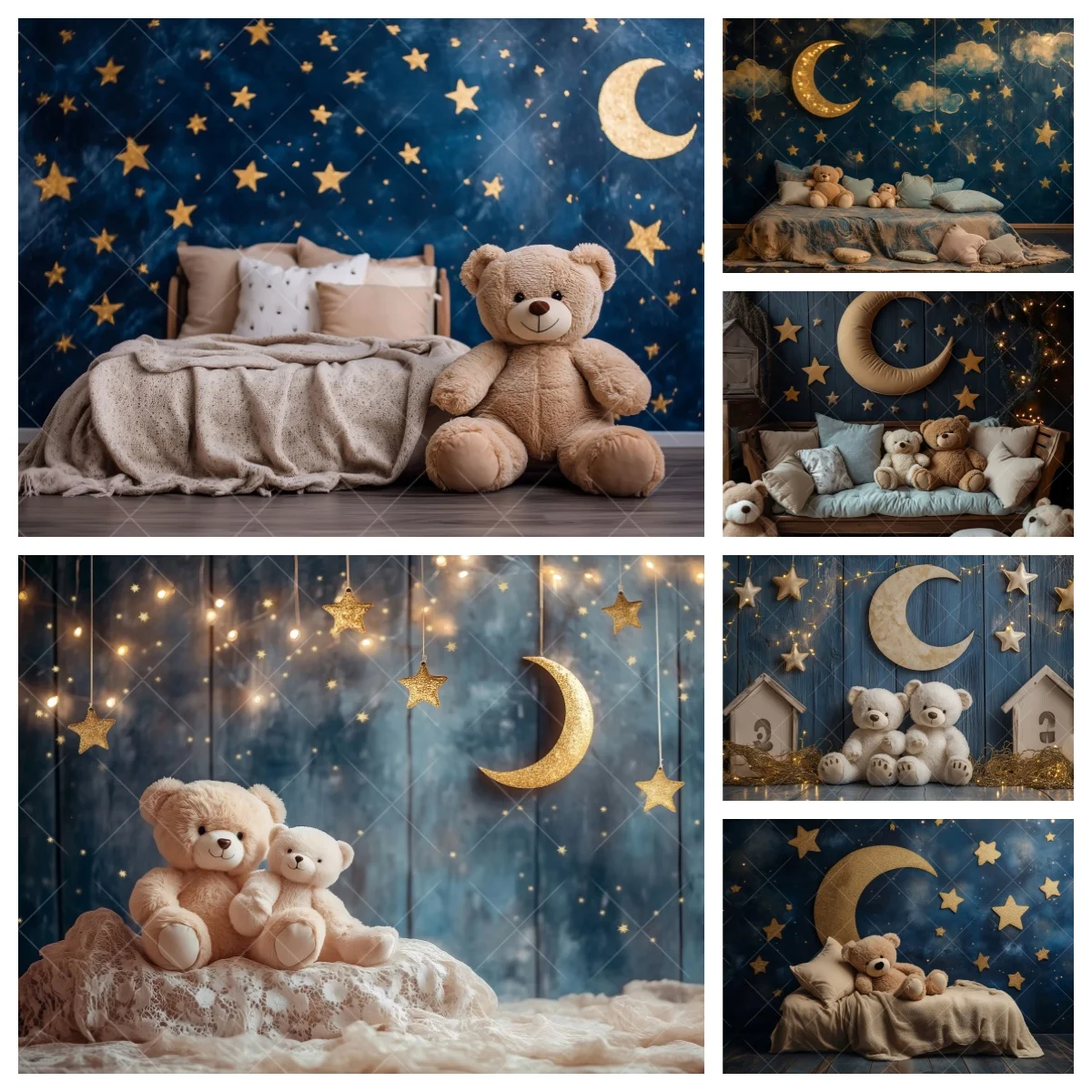 Starry Bear Photography Background Baby Shower Star Moon Dark Blue Wall Backdrop Decoration Props Newborn Portrait Photo Studio
Starry Bear Photography Background Baby Shower Star Moon Dark Blue Wall Backdrop Decoration Props Newborn Portrait Photo Studio