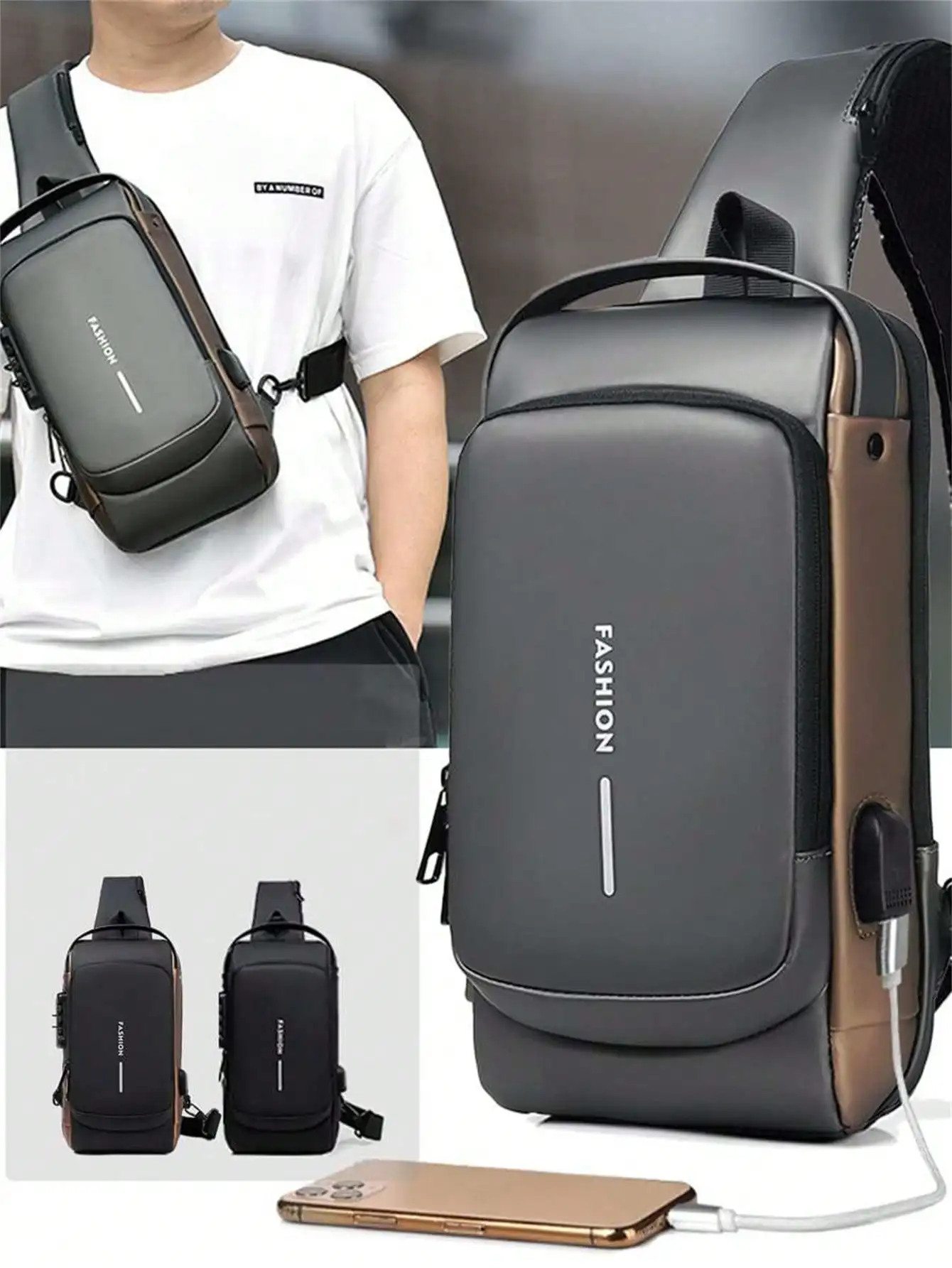 Men's Bags Shoulder Messenger Bag Multifunctional Sports Diagonal Hanging Chest Backpack USB College Bag Summer Fall Christmas Scream Men Bag Belt Bag Travel Bag Sling Bag Winter Christmas Gifts Bum Bag Outdoor Purse Essentials Graduation School Supplies
Men's Bags Shoulder Messenger Bag Multifunctional Sports Diagonal Hanging Chest Backpack USB College Bag Summer Fall Christmas Scream Men Bag Belt Bag Travel Bag Sling Bag Winter Christmas Gifts Bum Bag Outdoor Purse Essentials Graduation School Supplies