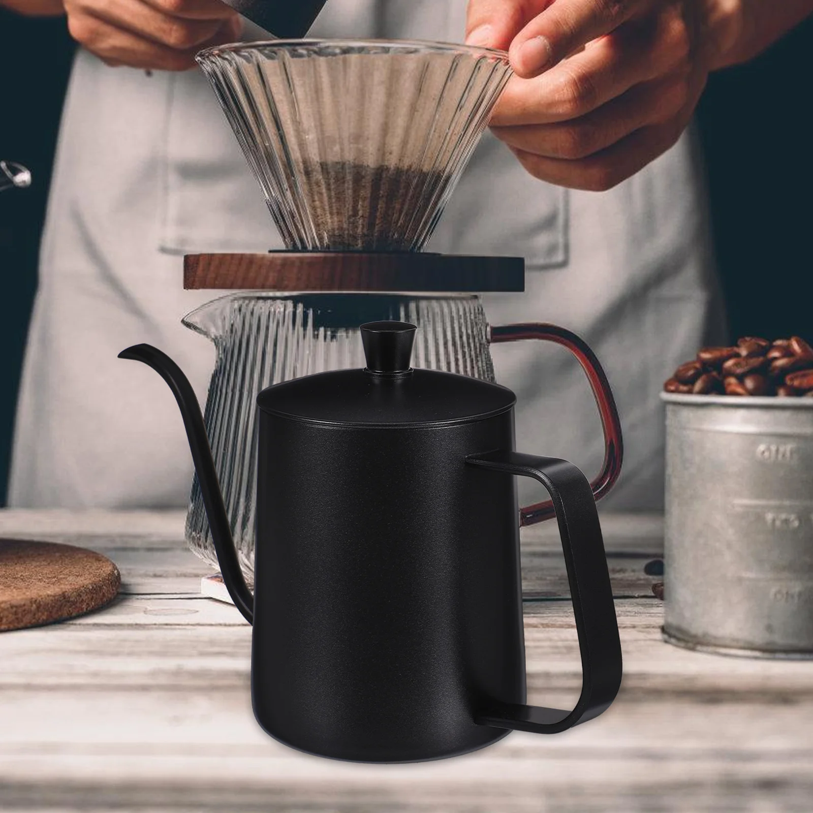Coffee Maker Drip Kettle Stainless Gooseneck Tea Steel Pot Filter Lid Kettles with Cover
Coffee Maker Drip Kettle Stainless Gooseneck Tea Steel Pot Filter Lid Kettles with Cover