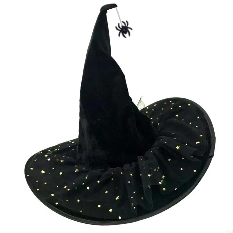 Шляпа ведьмы на Хэллоуин, платье, шляпа, костюм ведьмы, аксессуары для женщин и мужчин, маскарад, косплей, тематические 
Шляпа ведьмы на Хэллоуин, платье, шляпа, костюм ведьмы, аксессуары для женщин и мужчин, маскарад, косплей, тематические