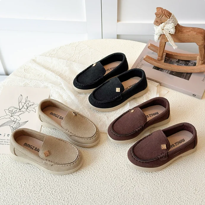 Anti-Skid Kids Suede Leather Shoes Loafers Girls Causal Shoes Child Pure Color Moccasins Slip on Princess Low Heels Shoes
Anti-Skid Kids Suede Leather Shoes Loafers Girls Causal Shoes Child Pure Color Moccasins Slip on Princess Low Heels Shoes