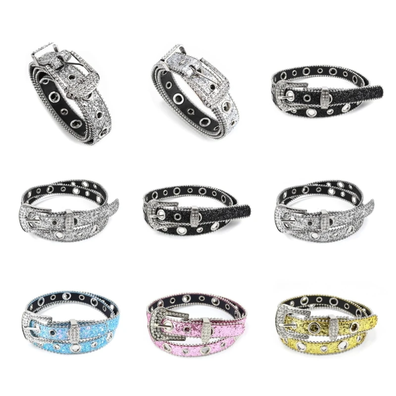 Shinning Rhinestone Buckle Waist Belts for Jeans Adjustable Belt for Cowboy Cowgirl Teens Female Jeans Skirt Waistband
Shinning Rhinestone Buckle Waist Belts for Jeans Adjustable Belt for Cowboy Cowgirl Teens Female Jeans Skirt Waistband