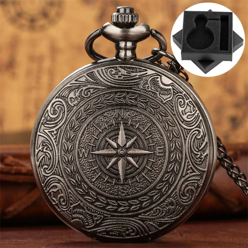 Кварцевые карманные часы в стиле панк в стиле ретро с компасом, римские цифры, циферблат, серый, черный/бронзовый/серебряное ожерелье, часы с подвеской, подарок унисекс
Кварцевые карманные часы в стиле панк в стиле ретро с компасом, римские цифры, циферблат, серый, черный/бронзовый/серебряное ожерелье, часы с подвеской, подарок унисекс