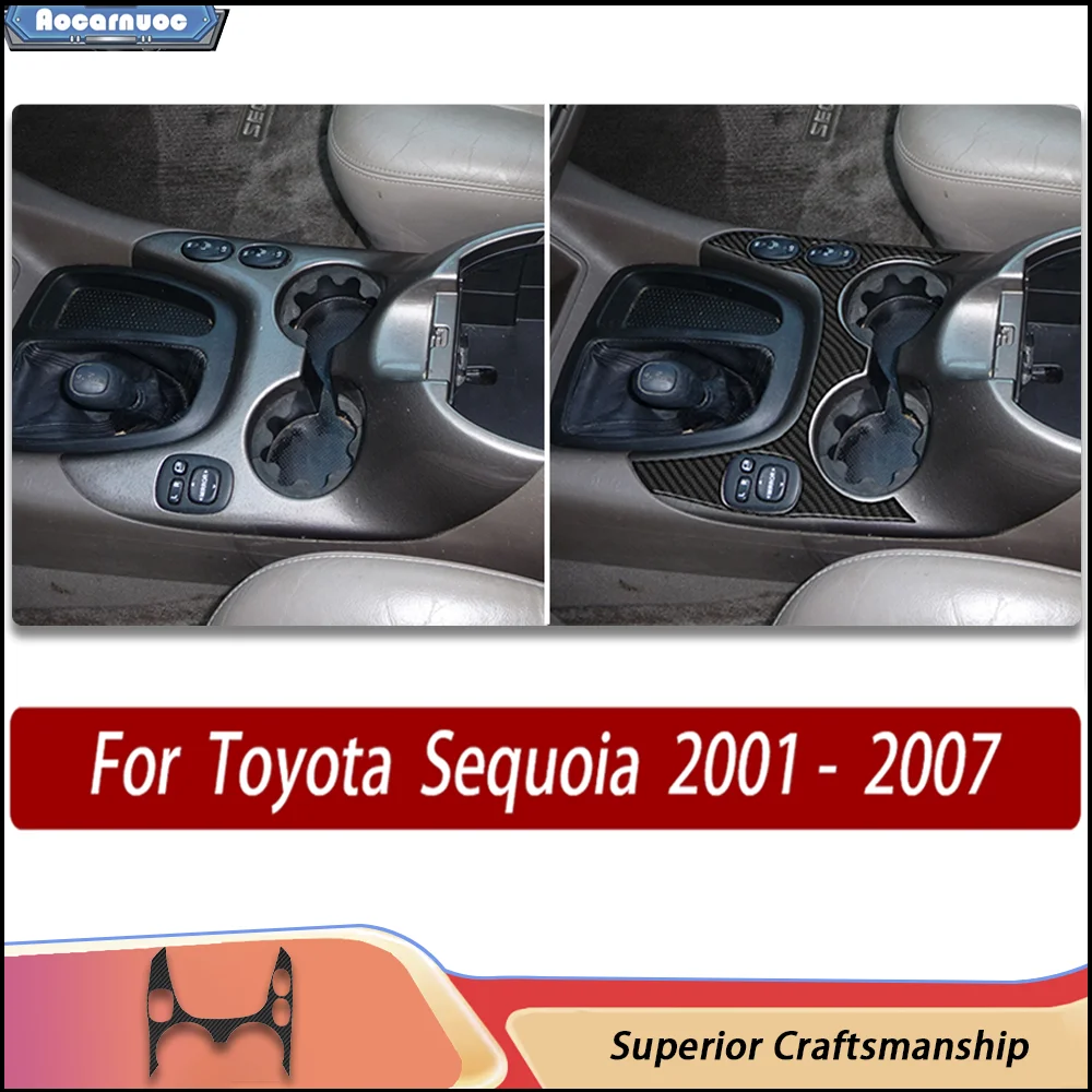 Carbon Fiber Car Interior Stickers Kit - Cup holder outer frame Trim Stickers For Toyota Sequoia XK30 XK40 2001- 2007
Carbon Fiber Car Interior Stickers Kit - Cup holder outer frame Trim Stickers For Toyota Sequoia XK30 XK40 2001- 2007