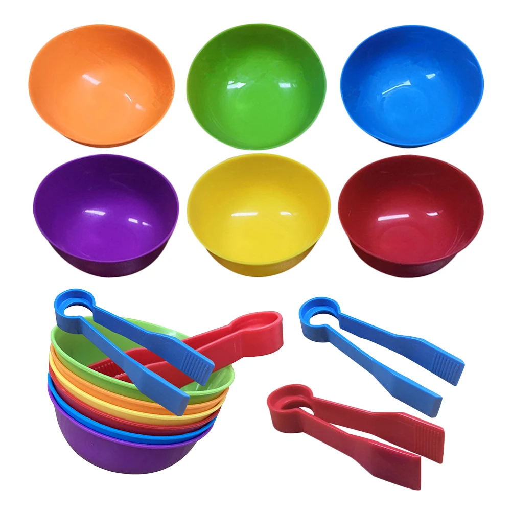 Rainbow Counting Cups 6 Colors Tweezers Kids Educational Toy Montessori Math Learning Sorting Game Color Classification
Rainbow Counting Cups 6 Colors Tweezers Kids Educational Toy Montessori Math Learning Sorting Game Color Classification