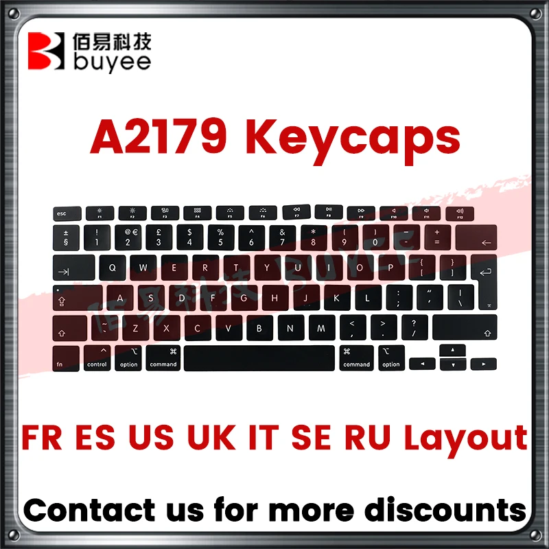 Laptop A2179 Keycaps Keys Key Cap Keyboard Caps For Macbook Air 13.3'' 2020 Years US UK ES IT SE RU French Key Caps Replacement
Laptop A2179 Keycaps Keys Key Cap Keyboard Caps For Macbook Air 13.3'' 2020 Years US UK ES IT SE RU French Key Caps Replacement