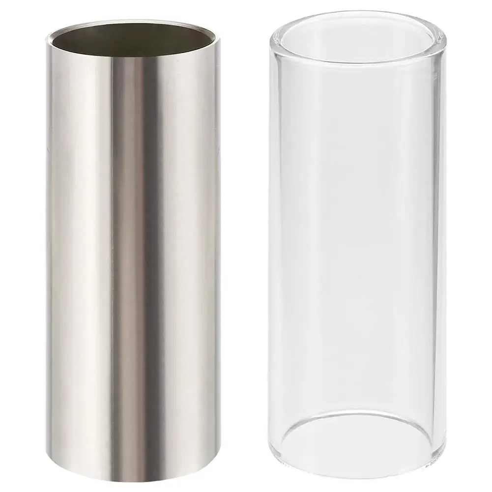 Guitar Slides Set Include 1 Glass Slide 1 Steel Guitar Slide Acoustic Electric Slider Inner Diameter 21mm Length 60mm
Guitar Slides Set Include 1 Glass Slide 1 Steel Guitar Slide Acoustic Electric Slider Inner Diameter 21mm Length 60mm