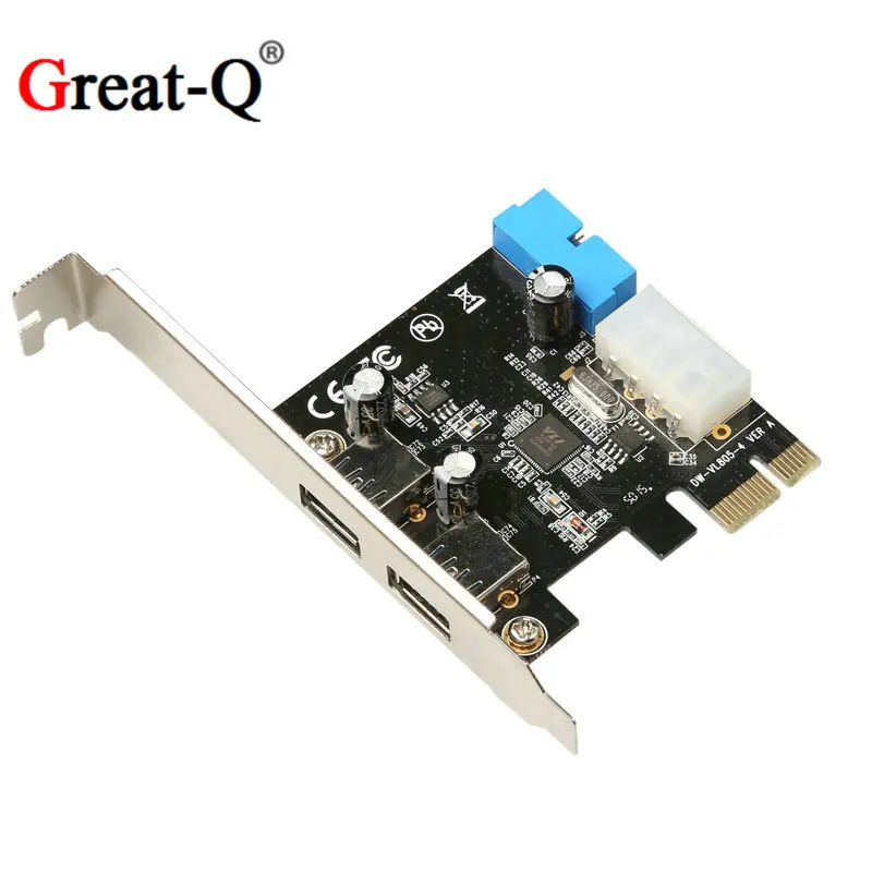 Настольный PCIE к USB Адаптер платы расширения с большим 4-контактным блоком питания SATA VL805
Настольный PCIE к USB Адаптер платы расширения с большим 4-контактным блоком питания SATA VL805