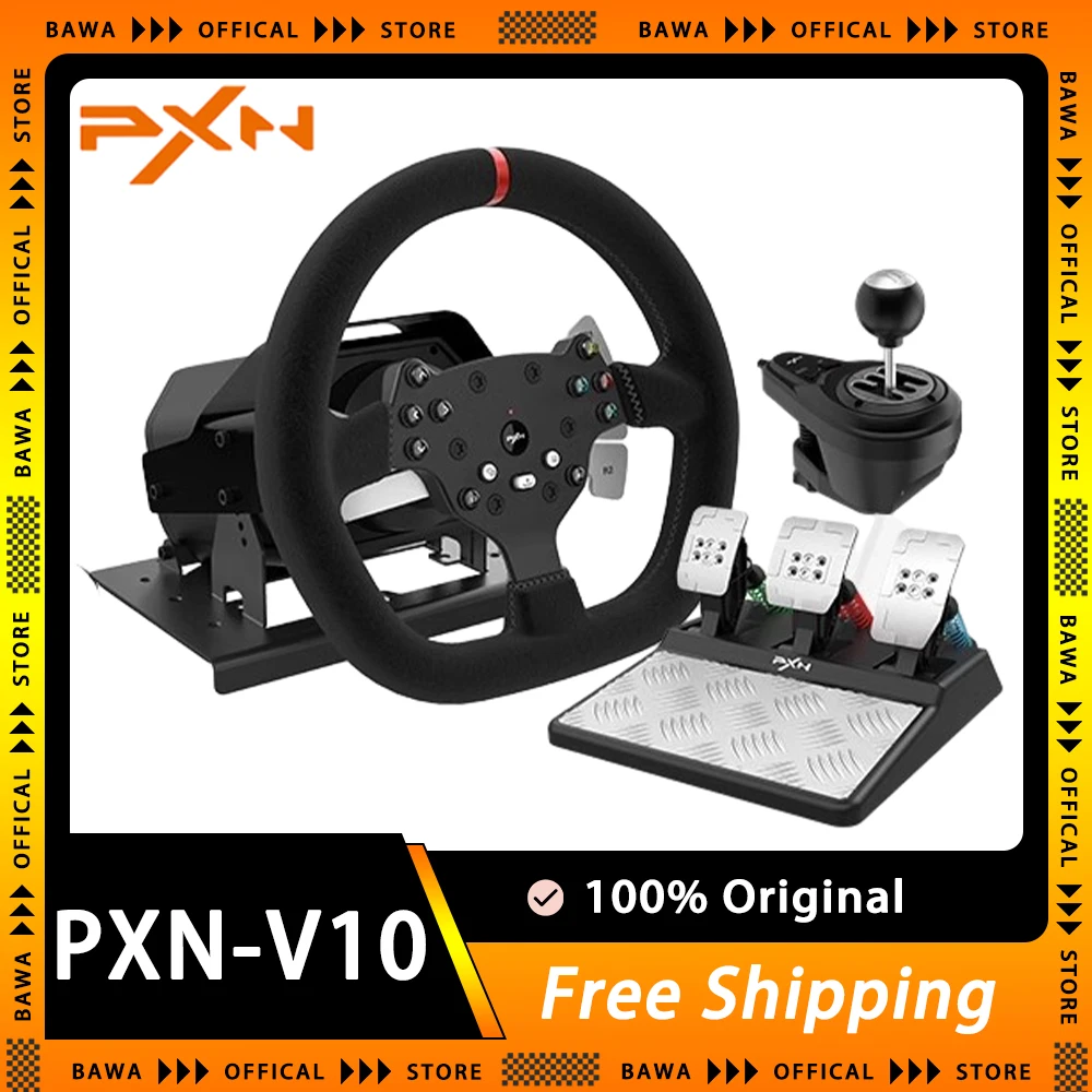 Игровой рулевой контроллер Pxn V10 с углом поворота 900 градусов, проводное Рулевое колесо для Ps3/Ps4/Switch/Xbox Gifts
Игровой рулевой контроллер Pxn V10 с углом поворота 900 градусов, проводное Рулевое колесо для Ps3/Ps4/Switch/Xbox Gifts