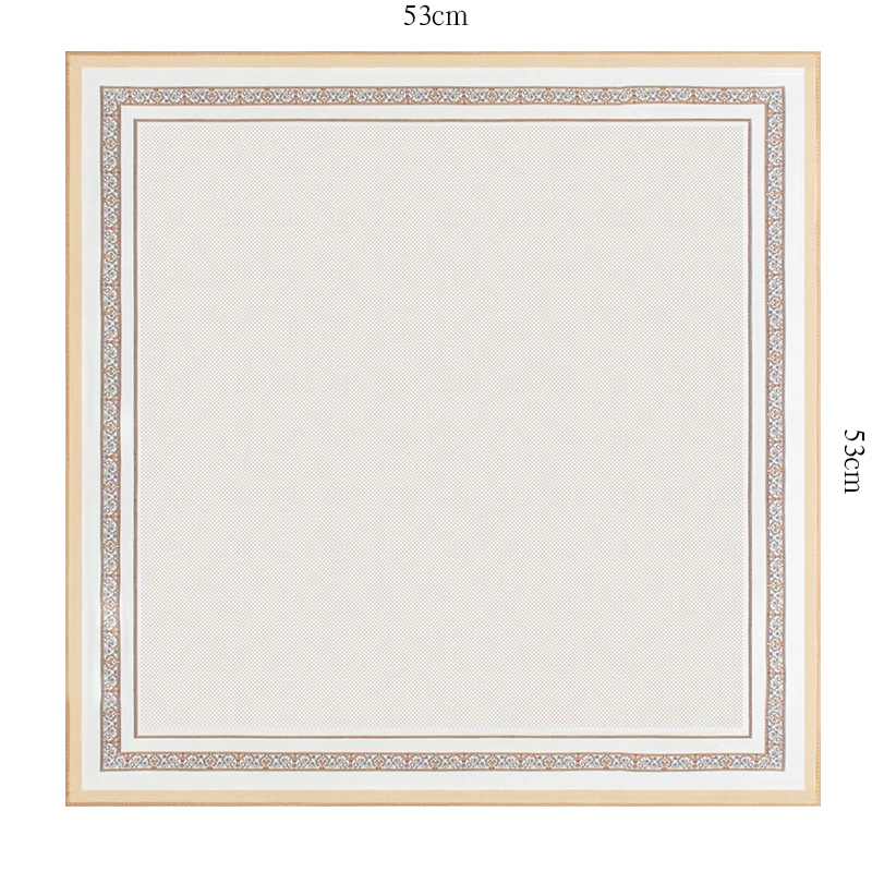 100% Mulberry Silk Scarf 53x53cm Beige Polka Dot Print Square Neck Scarf Bandana for Women Elegant Neckerchief Office Daily
100% Mulberry Silk Scarf 53x53cm Beige Polka Dot Print Square Neck Scarf Bandana for Women Elegant Neckerchief Office Daily