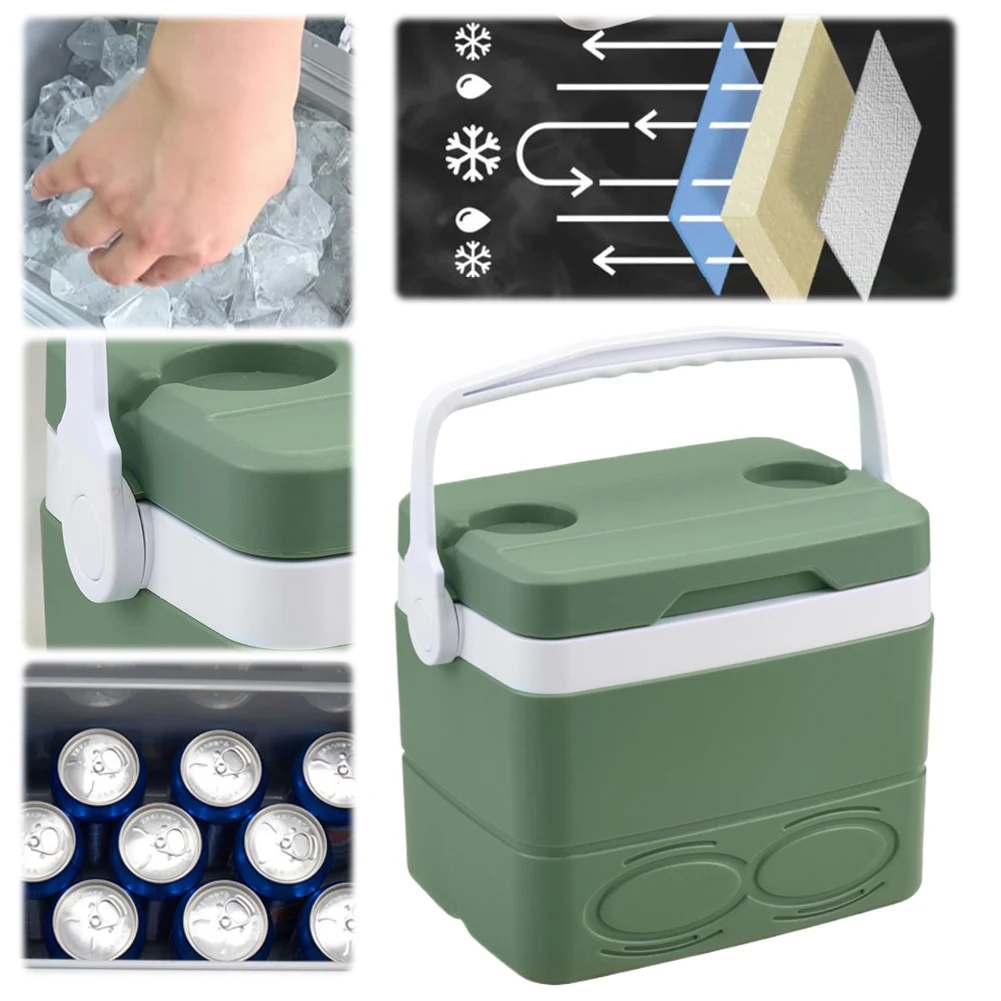 Термосумка-холодильник 8,5 л с изоляцией, сохраняющая тепло до 48 часов, с ручкой, для пикника, пляжа, кемпинга
Термосумка-холодильник 8,5 л с изоляцией, сохраняющая тепло до 48 часов, с ручкой, для пикника, пляжа, кемпинга