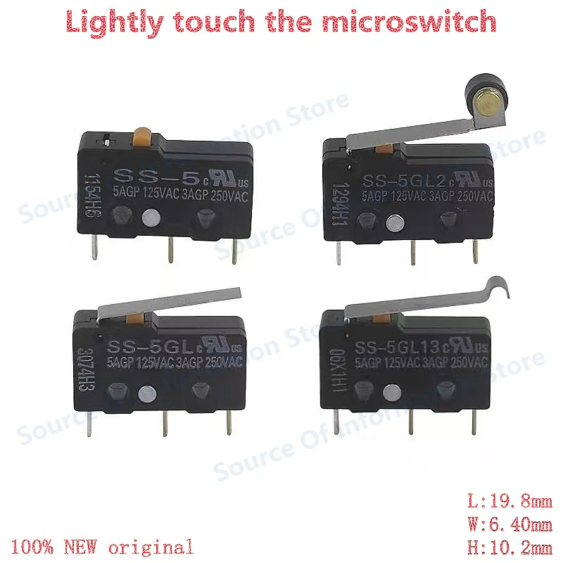 10Pcs SS-5GL2 SS-10GL13 SS-01GL2 Hinge Roller Lever 3Pin SPDT Subminiature Basic Micro Switch
10Pcs SS-5GL2 SS-10GL13 SS-01GL2 Hinge Roller Lever 3Pin SPDT Subminiature Basic Micro Switch