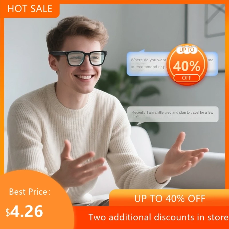 High Definition 800W Anti Shake With Camera For Recording Taking Photos Recognizing Everything Translation Intelligent Glasses
High Definition 800W Anti Shake With Camera For Recording Taking Photos Recognizing Everything Translation Intelligent Glasses