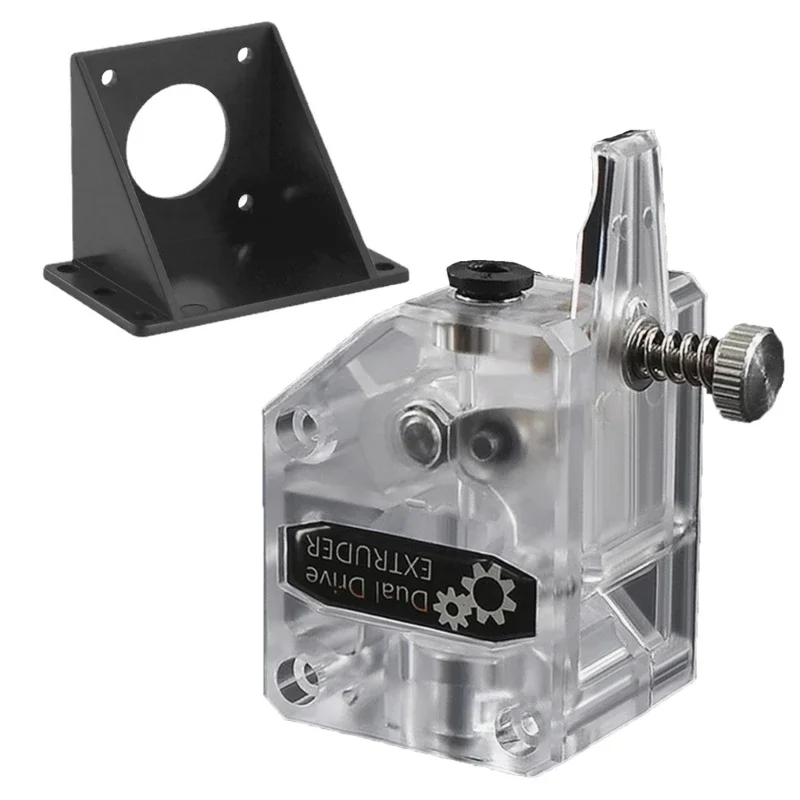 Transparent Double Gear Extruder 3D Printer Accessories Reduction Extruder Double Gear Feeding Upgrade Version
Transparent Double Gear Extruder 3D Printer Accessories Reduction Extruder Double Gear Feeding Upgrade Version