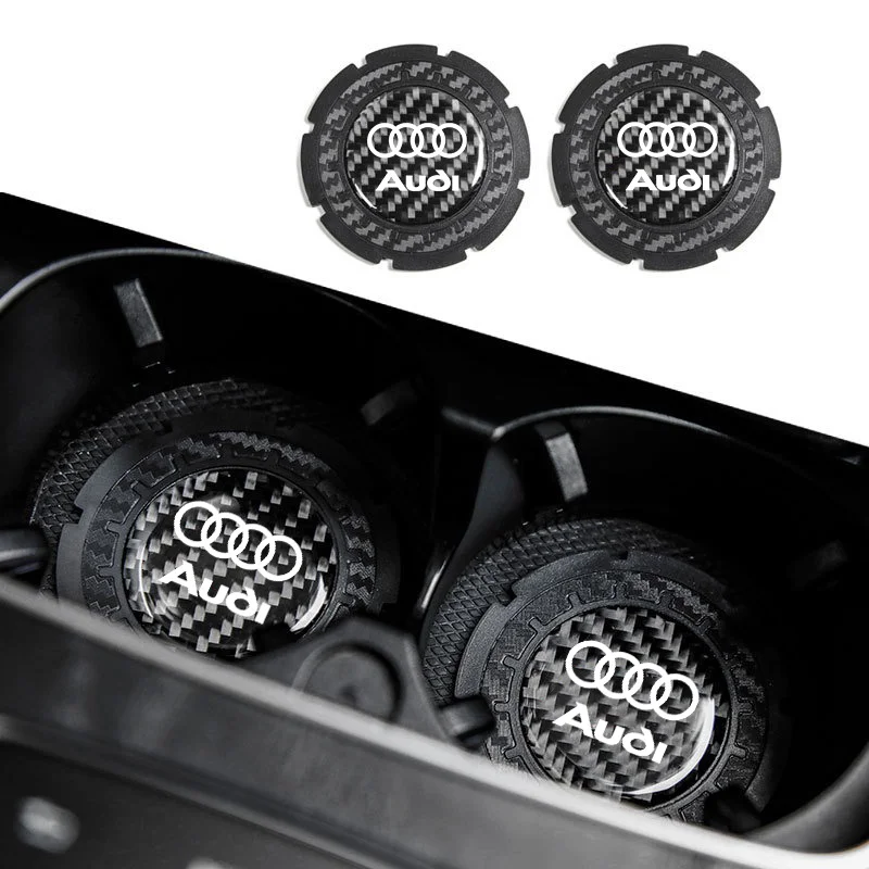 Carbon Fiber Texture Car Water Cup Pads Non-Slip Scratch-Resistant Wear-Resistant Universal Cup Coasters For Audi Sline Sticker
Carbon Fiber Texture Car Water Cup Pads Non-Slip Scratch-Resistant Wear-Resistant Universal Cup Coasters For Audi Sline Sticker