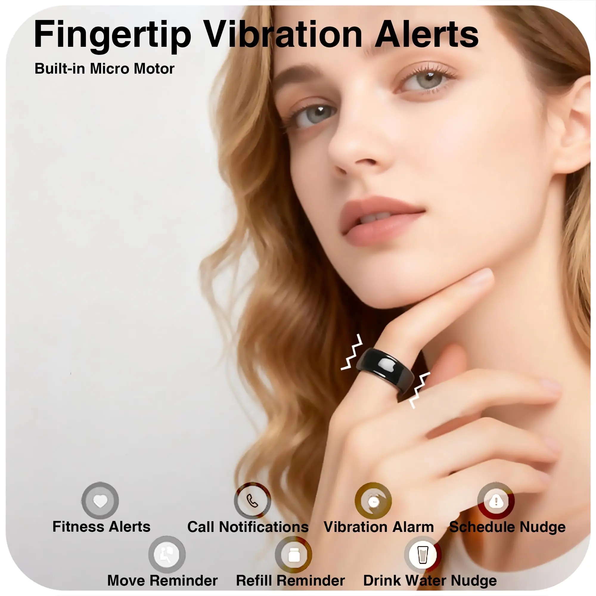 Health Tracker Smart Ring for Men & Women – Fitness & Sleep Monitor, Heart Rate, Touch & Vibration, Waterproof, iOS & Android
Health Tracker Smart Ring for Men & Women – Fitness & Sleep Monitor, Heart Rate, Touch & Vibration, Waterproof, iOS & Android