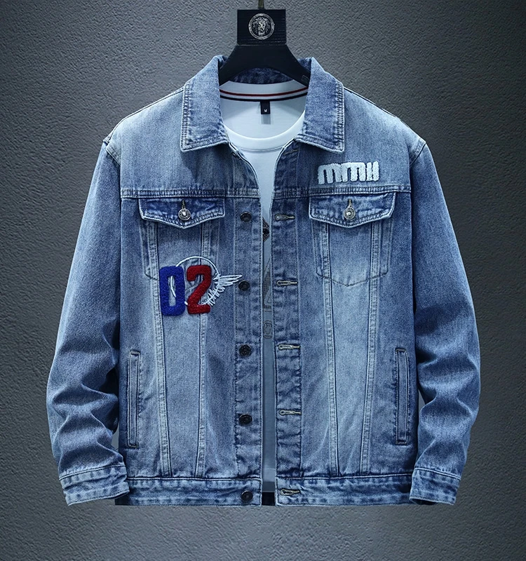Embroidered Men's Denim Jaet Casual Collar Workwear Sle Spring Autumn Outerwear Loose Fit Long Sve Windproof
Embroidered Men's Denim Jaet Casual Collar Workwear Sle Spring Autumn Outerwear Loose Fit Long Sve Windproof
