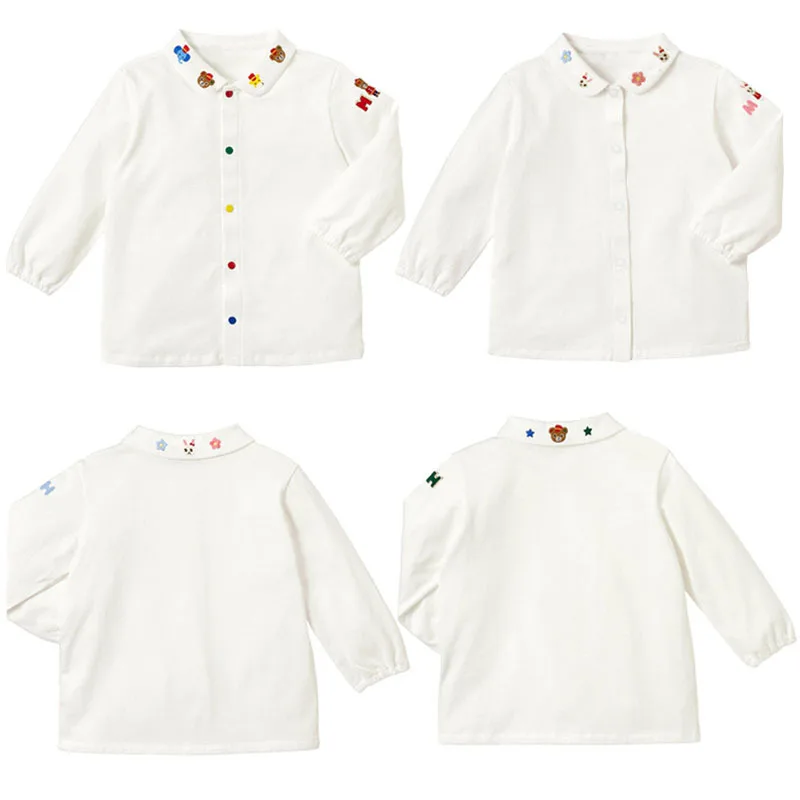 Boy's Clothes 2023 New Women's Cartoon Bear Rabbit Embroidered Collar Solid Color Long Sleeve Shirt Shirt Underwear
Boy's Clothes 2023 New Women's Cartoon Bear Rabbit Embroidered Collar Solid Color Long Sleeve Shirt Shirt Underwear