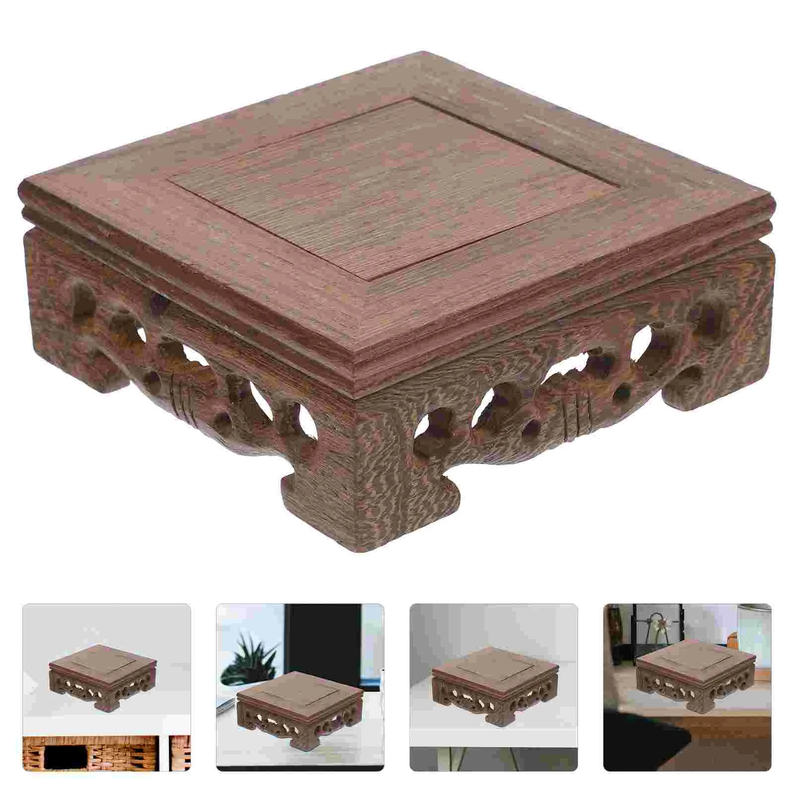 Carved Wood Lifting Base Figurines Table Flower Pot Stand Display Shelf Vase Crafts
Carved Wood Lifting Base Figurines Table Flower Pot Stand Display Shelf Vase Crafts