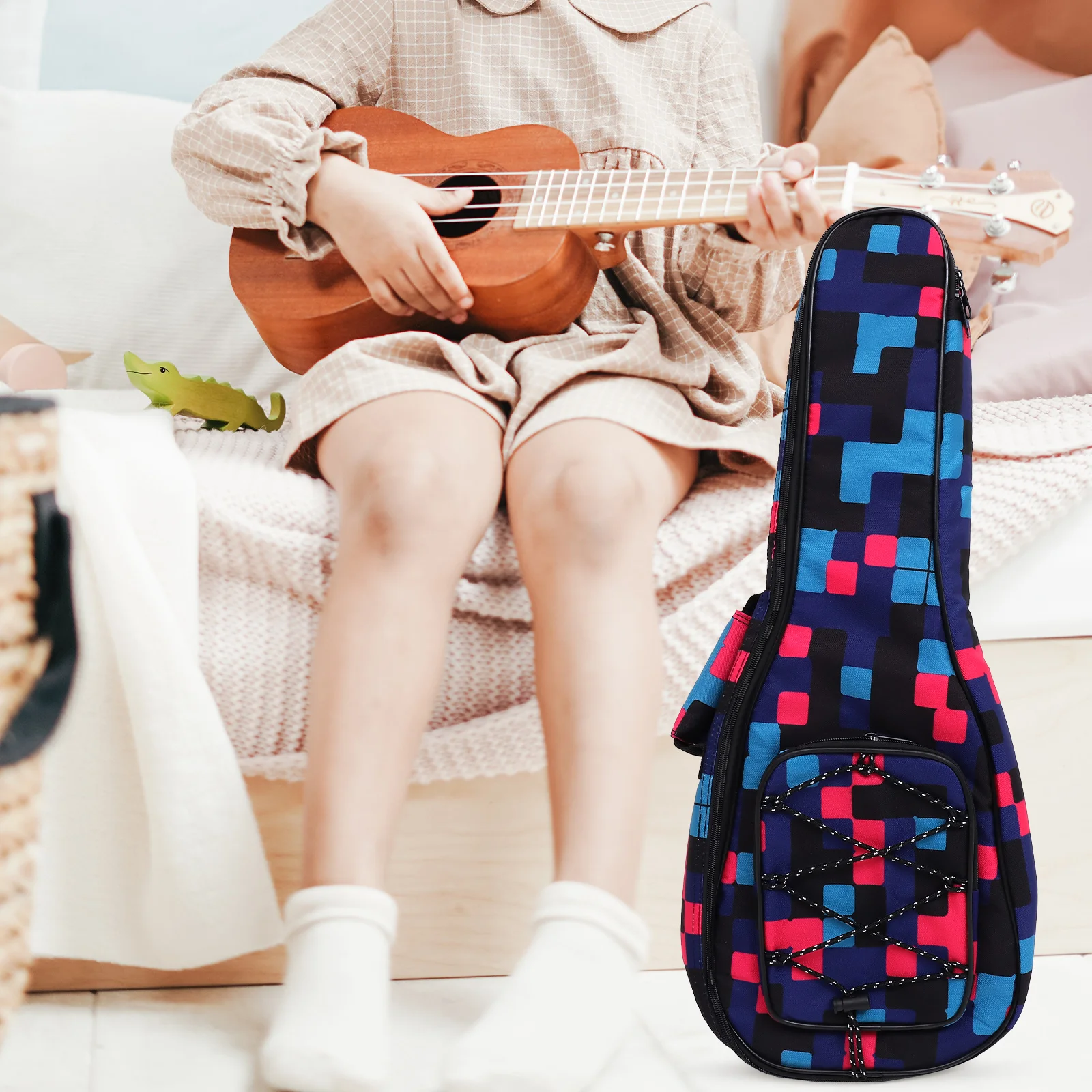 Ukulele Bag 23 Inch Red Plaid Thickened Oxford Cloth Storage Pouch Handheld Backpack Large Capacity Carry Case Musical
Ukulele Bag 23 Inch Red Plaid Thickened Oxford Cloth Storage Pouch Handheld Backpack Large Capacity Carry Case Musical