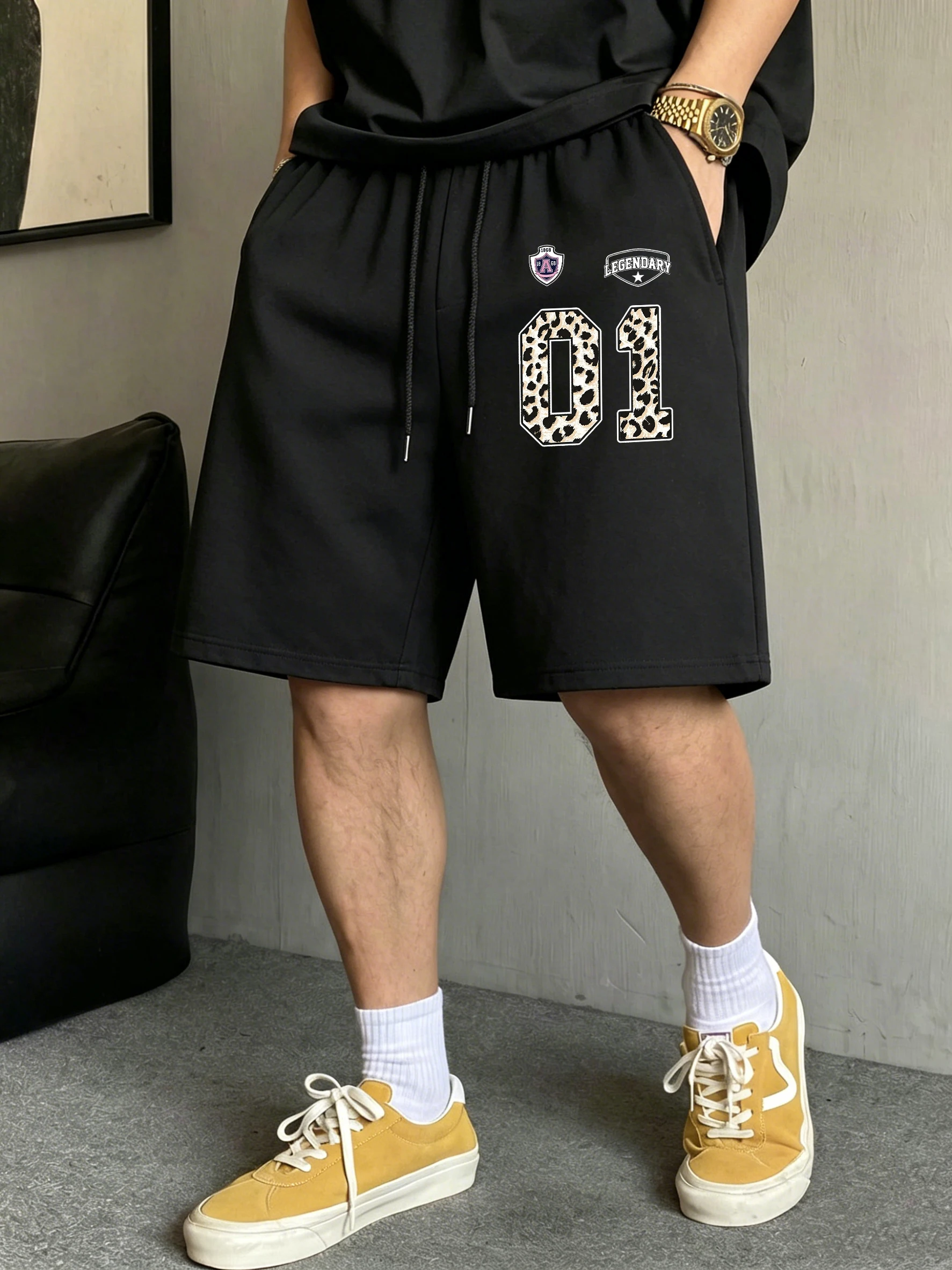 Legendary 1868 01 Design Pocket Black Pants Men Summer Shorts Wide-Leg Swimming Trunks Loose Retro Unisex Fashion Sportwear
Legendary 1868 01 Design Pocket Black Pants Men Summer Shorts Wide-Leg Swimming Trunks Loose Retro Unisex Fashion Sportwear