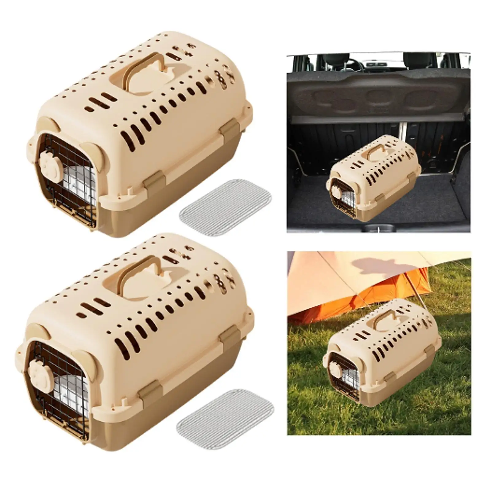 Pet Carrier Comfort with Iron Mesh Dog Travel Kennel Cat Cage for Small Medium Dog Tiny Dog Breeds Camping Hiking Quick Trips
Pet Carrier Comfort with Iron Mesh Dog Travel Kennel Cat Cage for Small Medium Dog Tiny Dog Breeds Camping Hiking Quick Trips
