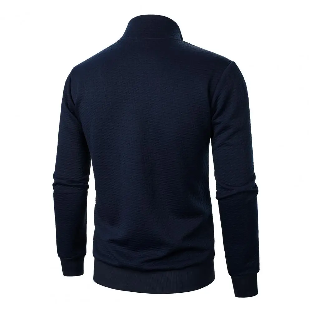 Slim Fit Sweatshirt Outwear Stylish Men's Jacquard Design Coat with Pockets Slim Fit Stand Collar Sweatshirt for Fashionable
Slim Fit Sweatshirt Outwear Stylish Men's Jacquard Design Coat with Pockets Slim Fit Stand Collar Sweatshirt for Fashionable