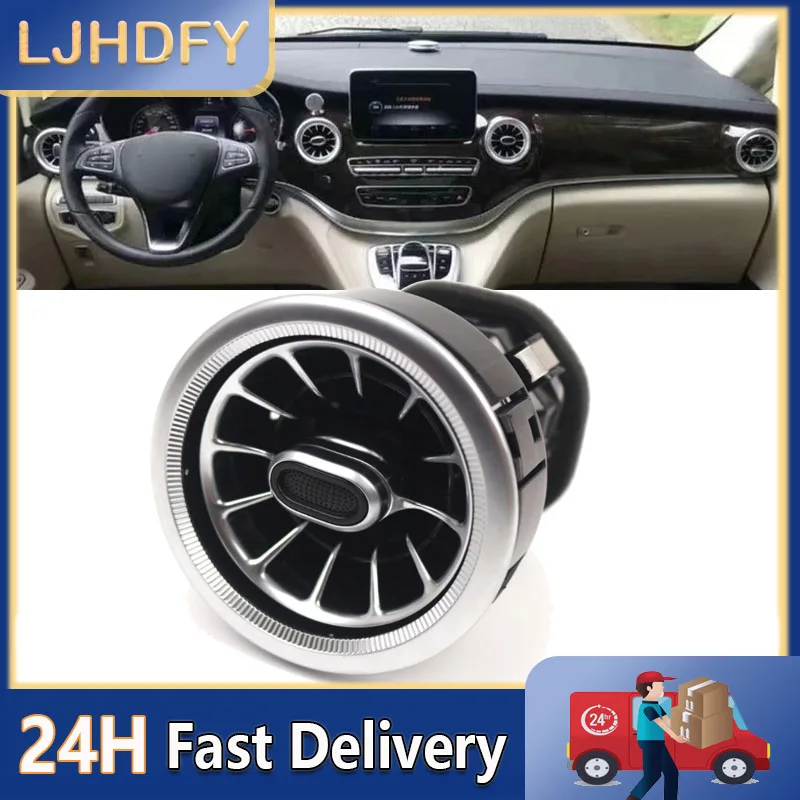 All Silver Car Front Interior Dashboard A/C Air Outlet Turbo Conditioning Vent For Mercedes Benz V Class
All Silver Car Front Interior Dashboard A/C Air Outlet Turbo Conditioning Vent For Mercedes Benz V Class