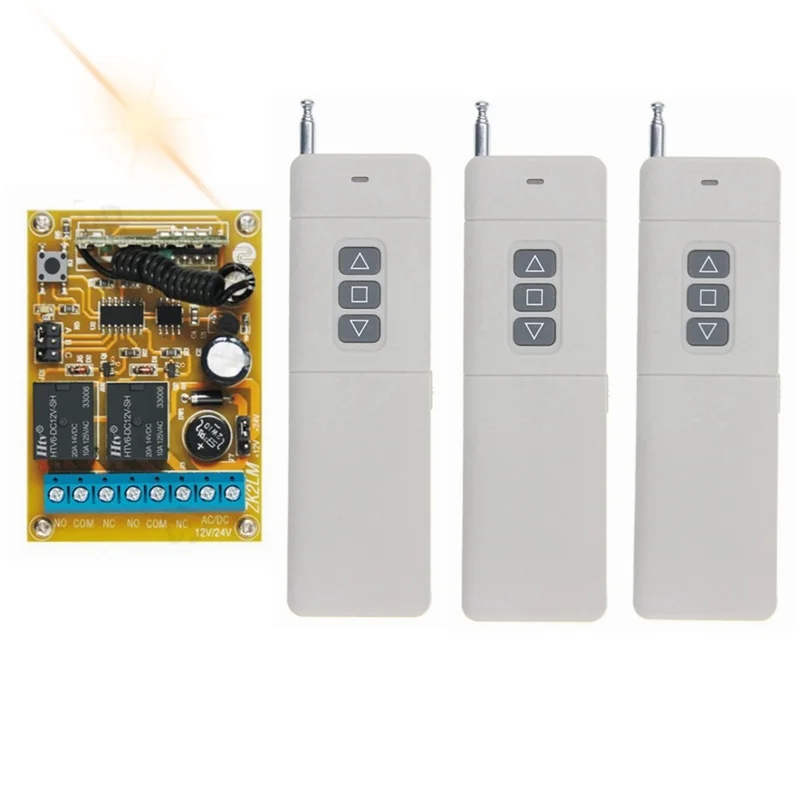 Wireless Remote Control Switch DC 12V 24V 2CH 433Mhz Transmitter And Receiver For Electric Doors, Car Lights, Motor Switches
Wireless Remote Control Switch DC 12V 24V 2CH 433Mhz Transmitter And Receiver For Electric Doors, Car Lights, Motor Switches