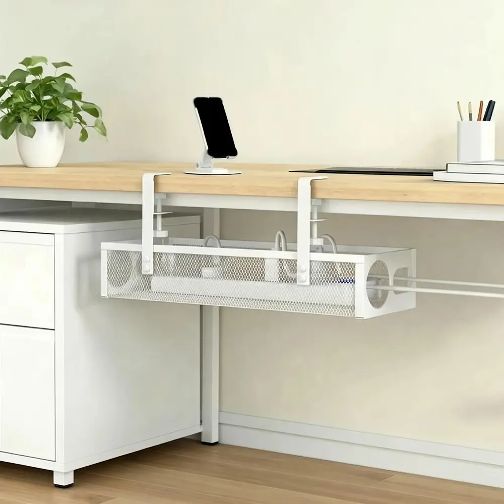 Carbon Steel Under Desk Wire Management Tray No Drilling Space Saving Adjustable Cable Organizers with Clamp
Carbon Steel Under Desk Wire Management Tray No Drilling Space Saving Adjustable Cable Organizers with Clamp