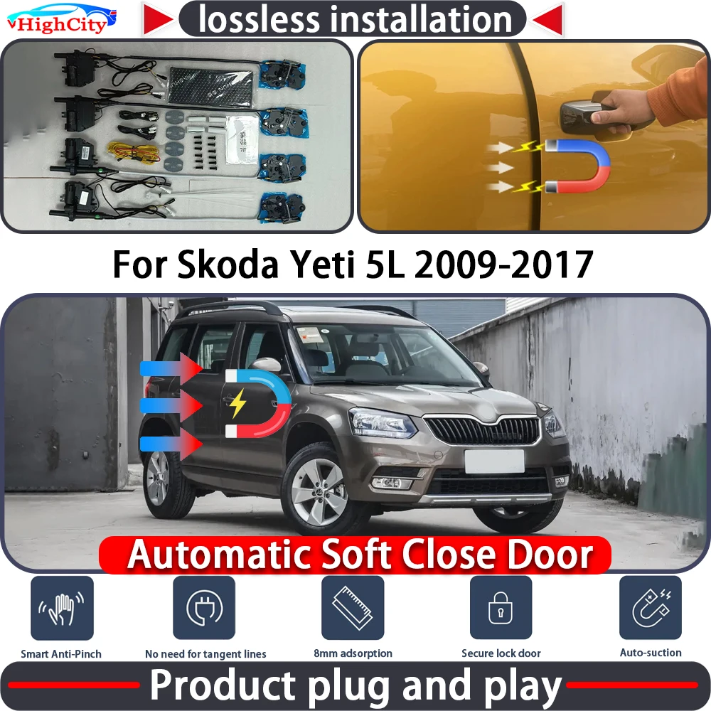 HighCity Electric Closing Door Lock Actuator for Skoda Yeti 5L 2009-2017 Soft Close Power Latch System Auto Pull Door
HighCity Electric Closing Door Lock Actuator for Skoda Yeti 5L 2009-2017 Soft Close Power Latch System Auto Pull Door