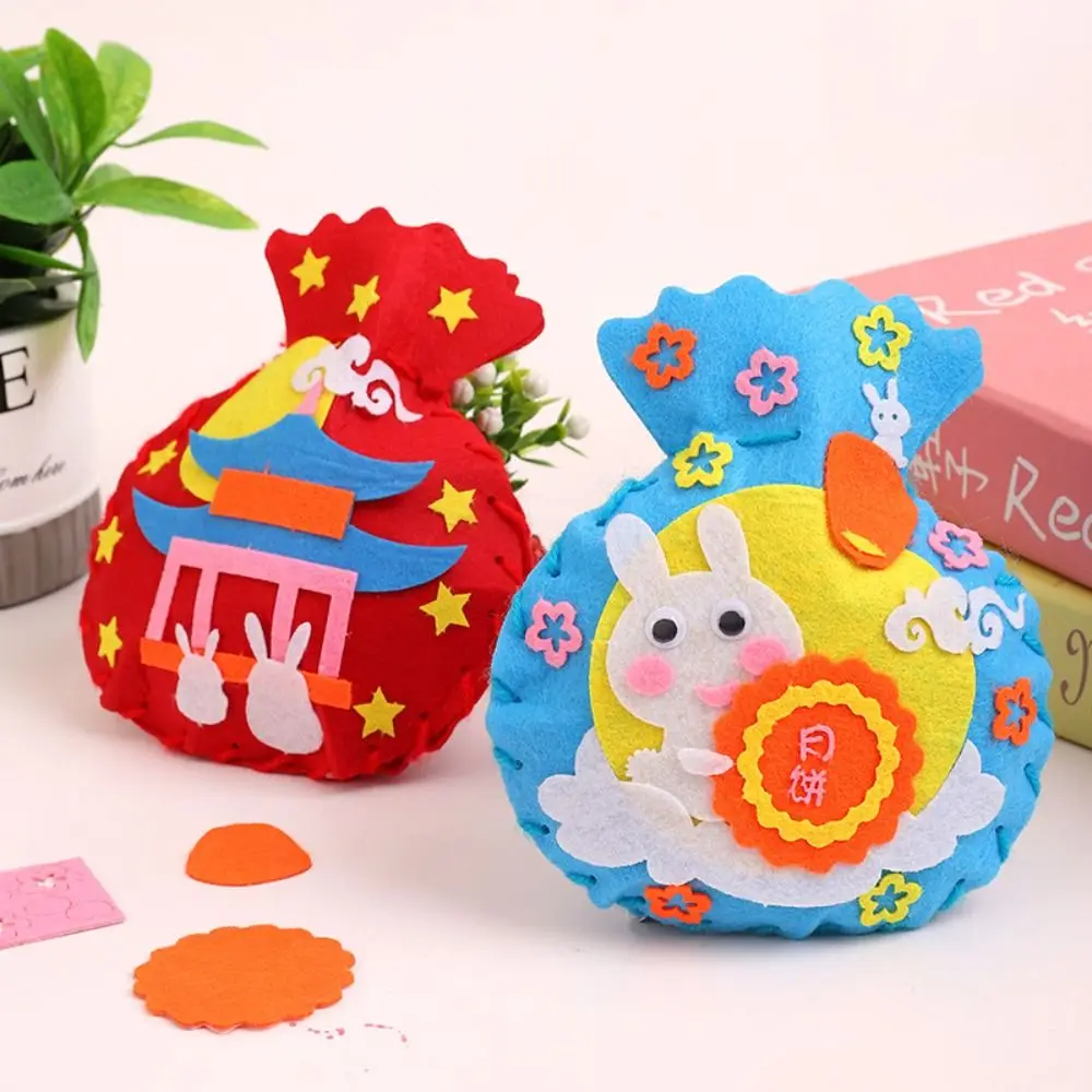 Non-woven Fabric DIY Mid-Autumn Drawstring Bag Rabbit Mooncake Kids Montessori Arts Toy with Eyes Lantern
Non-woven Fabric DIY Mid-Autumn Drawstring Bag Rabbit Mooncake Kids Montessori Arts Toy with Eyes Lantern