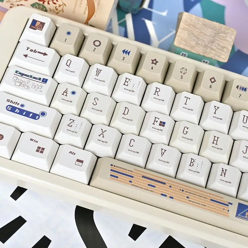 Unknown code keycaps Original factory height PBT light color wind mechanical keyboard Full set of keycaps Sublimation custom per
Unknown code keycaps Original factory height PBT light color wind mechanical keyboard Full set of keycaps Sublimation custom per