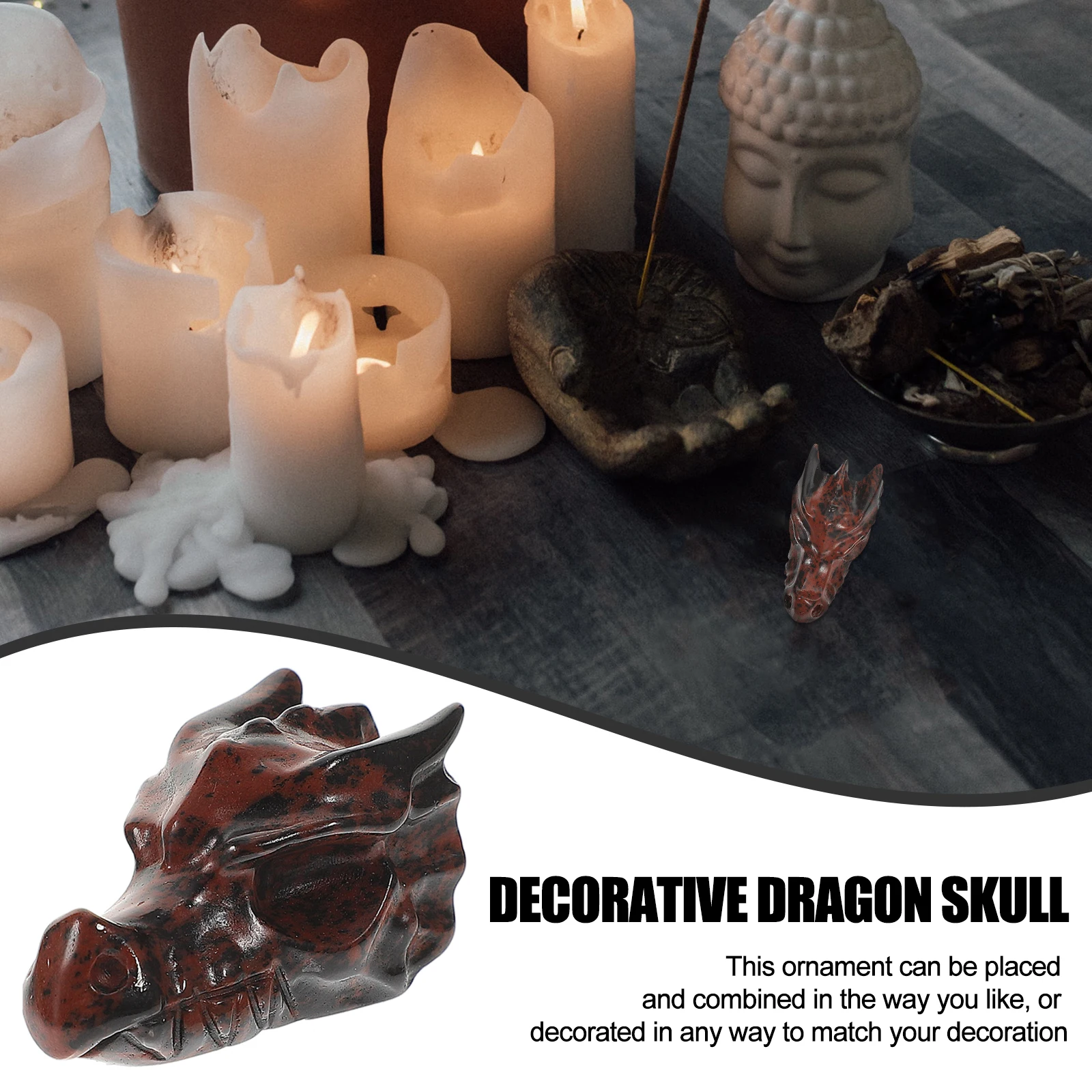Crystal Dragon Skull Figurine Unique Home Decor Artificial Red Obsidian Tabletop nament Lightweight Premium Material Durability
Crystal Dragon Skull Figurine Unique Home Decor Artificial Red Obsidian Tabletop nament Lightweight Premium Material Durability