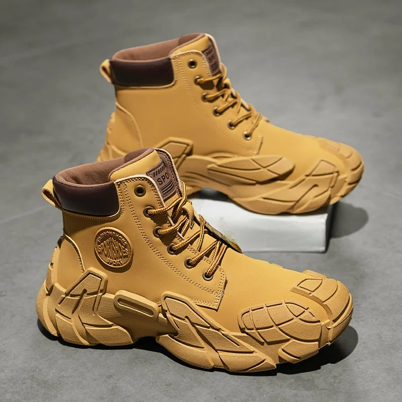 Men's Winter Boots Thick Bottom Wear-resistant Anti-slip Waterproof Work Safety Shoes Leather Casual Sports High-top W...
Men's Winter Boots Thick Bottom Wear-resistant Anti-slip Waterproof Work Safety Shoes Leather Casual Sports High-top W...